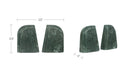 Zane Marble Bookends-Set Of 2