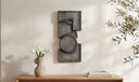 Teo Wall Sculpture Charcoal