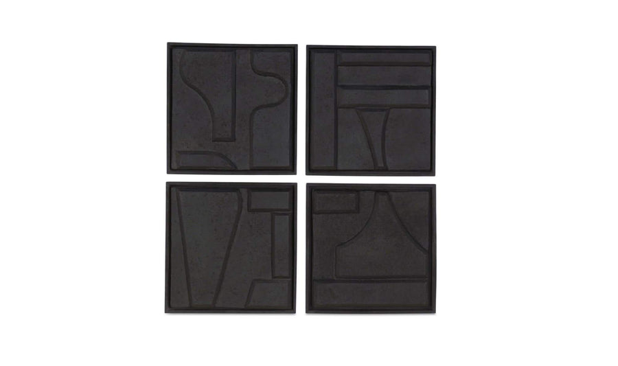 Alva Wall Sculpture-Set Of 4
