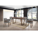 Jordan Modern Walnut & Grey Dining Set