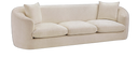 Penelope 92.5" Chenille Fabric Upholstered Sofa - Beige