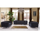 Delilah Modern Grey Fabric Sofa Set