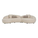 Denny - Modern Grey Concrete Oval Coffee Table
