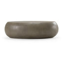 Denny - Modern Grey Concrete Oval Coffee Table