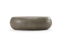 Denny - Modern Beige Fiberform Large Oval Coffee Table