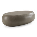 Denny - Modern Grey Concrete Large Oval Coffee Table