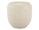 Denny - Modern Beige Fiberform Large Oval Coffee Table