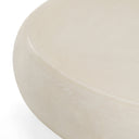Denny - Modern Beige Fiberform Oval Coffee Table