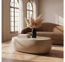 Kalvin - Modern Beige Fiberform Nesting Coffee Table Set