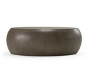 Denny - Modern Beige Concrete Oval Coffee Table