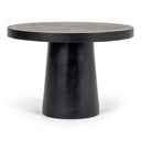 Desoto - Modern Black Concrete Round Dining Table