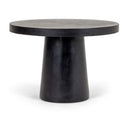 Desoto - Modern Black Concrete Round End Table