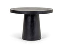 Desoto - Modern Black Concrete Round Dining Table