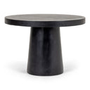 Desoto - Modern Black Concrete Round Dining Table