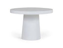 Desoto - Modern White Concrete Round Dining Table