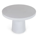 Desoto - Modern White Concrete Round Dining Table