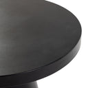 Desoto - Modern Black Concrete Round Coffee Table