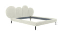Destiny - Contemporary White Sherpa Bubble Bed