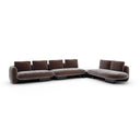 Overlap L Bumper Sectional Dk Taupe