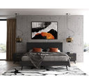 Diana - Modern Grey Ash Mirror