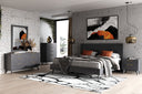 diana - modern grey ash bed