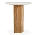 Dillinger - Modern White Marble + Mango Wood Coffee Table