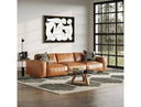 Cambria - Modern Cognac Leather Sofa