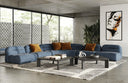 Forman - Modern Blue Fabric Modular Sectional Sofa