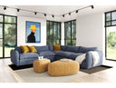 Kinsey - Modern Blue Fabric Modular Sectional Sofa
