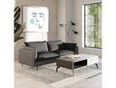 Poppy - Modern White Fabric Long Sofa