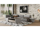 Sherry - Modern Grey Leather Right Facing Sectional Sofa