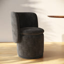 Divani Casa Norris - Modern Fabric Swivel Dining Chair