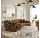 Wendt - Modern Mustard Fabric Swivel Accent Chair