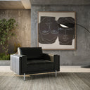 Schmidt - Modern Black Leather Chair