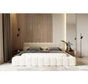 Tyree - Modern Tufted Grey Fabric Bed