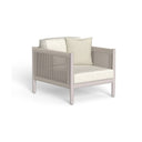 Dolcevita Alu Living Armchair by Talenti, Warm White / Inkas White