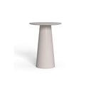 Dolcevita Alu Round Bar Table by Talenti, Warm White / Beige Top