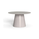 Dolcevita Alu Round Dining Table, 47" by Talenti, Warm White / Beige Top