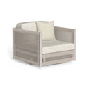 Dolcevita Alu Swivel Living Armchair by Talenti, Warm White / Inkas White