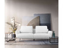 Poppy - Modern White Fabric Sofa