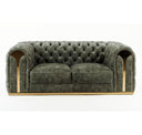 Dosie - Transitional Grey Velvet Chair
