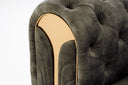 Dosie - Transitional Grey Velvet Chair