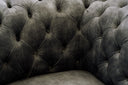 Dosie - Transitional Grey Velvet Chair