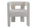 Drea - Modern White Fabric Dining Chair