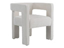 Drea - Modern White Fabric Dining Chair