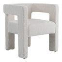 Drea - Modern White Fabric Dining Chair