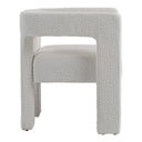 Drea - Modern White Fabric Dining Chair