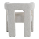 Drea - Modern White Fabric Dining Chair