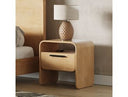 Dresden - Modern Natural Acacia 1-Drawer Nightstand