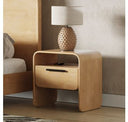 Dresden - Modern Natural Acacia 1-Drawer Nightstand Bedroom Set